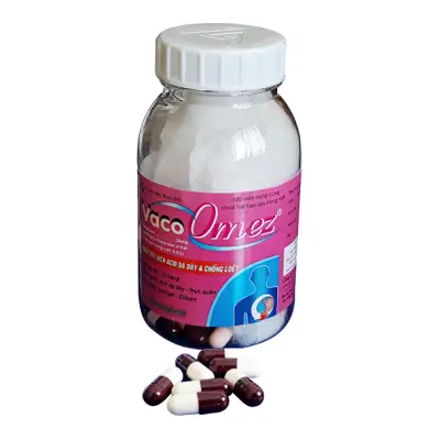 Vacoomez 20mg Vacopharm điều trị viêm loét, trào ngược đường tiêu hóa  (Chai 100 viên)